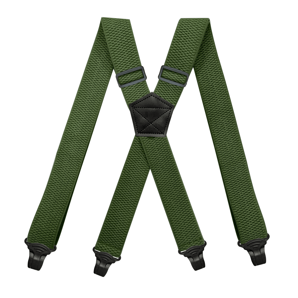 Airport Friendly Suspenders For Men 1.5 inch Wide X-back