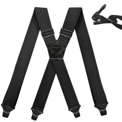 Airport Friendly Suspenders For Men 1.5 inch Wide X-back