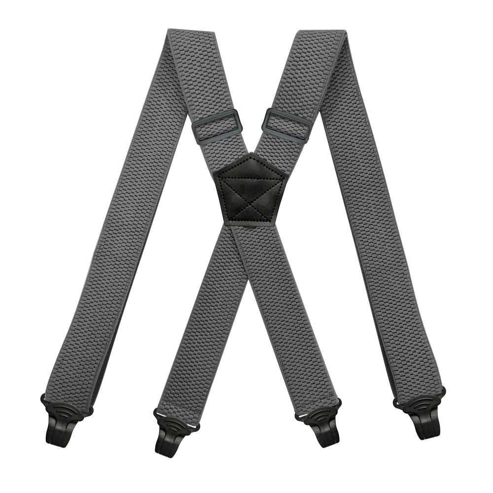 Airport Friendly Suspenders For Men 1.5 inch Wide X-back