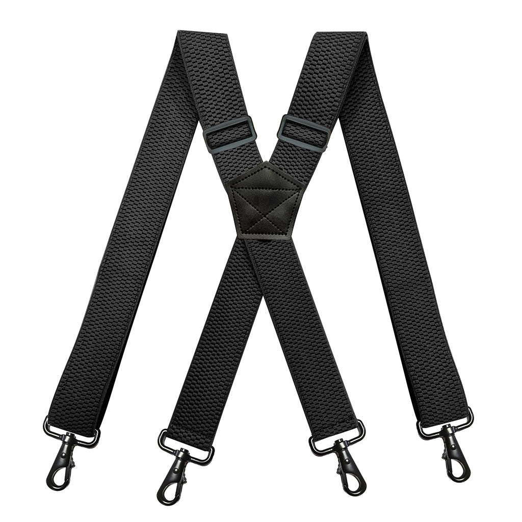 Men's Heavy Duty Suspenders 38" X-back Adjustable Elastic Braces