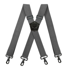 Men's Heavy Duty Suspenders 38" X-back Adjustable Elastic Braces