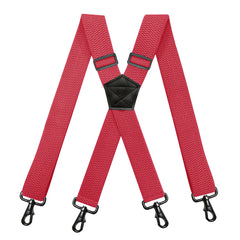 Men's Heavy Duty Suspenders 38" X-back Adjustable Elastic Braces