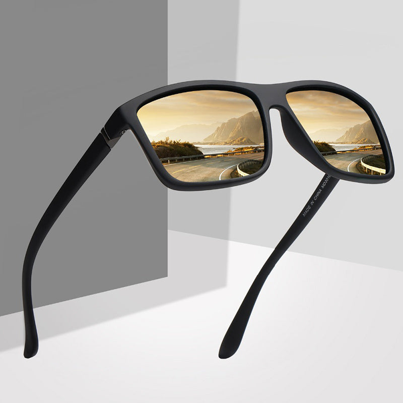Square Men's Polarized Sunglasses Outdoor Sun Glasses
