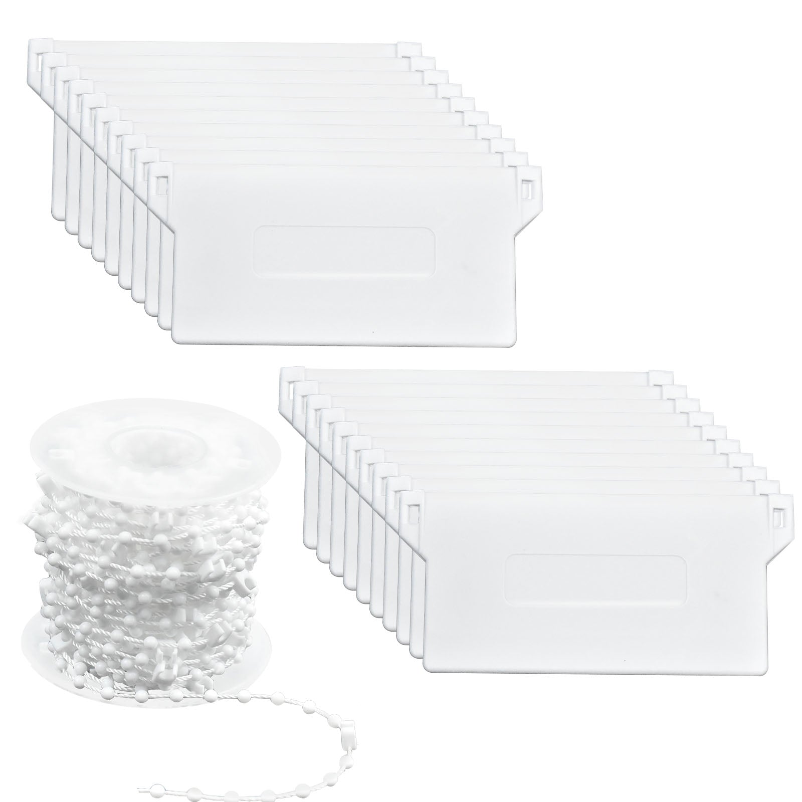 20pcs Vertical Blind Weights & 1 Roll Chain Set Home Office Room Decor