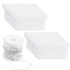 20pcs Vertical Blind Weights & 1 Roll Chain Set Home Office Room Decor