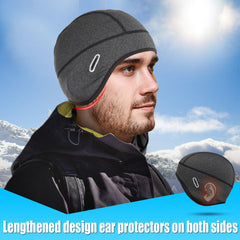 Men's Fleece Beanie Cap Forehead Ear Warmer
