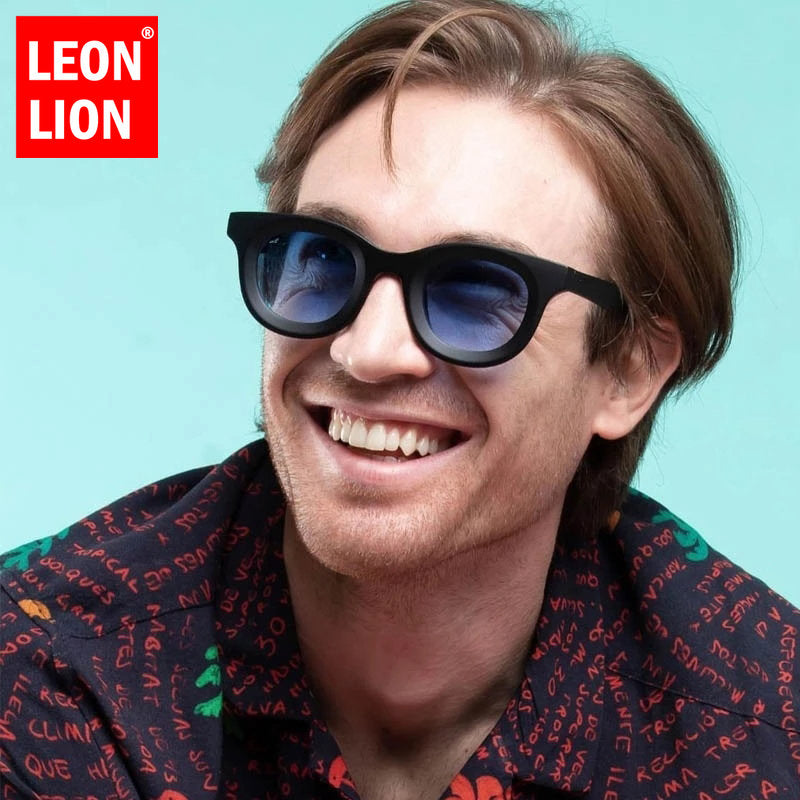 LeonLion Round Vintage Square Sunglasses