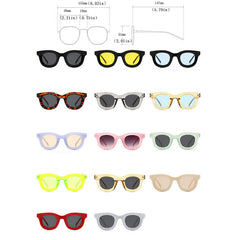 LeonLion Round Vintage Square Sunglasses