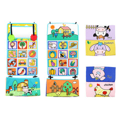 Baby Mirror Cloth Book Car Hanging Toy Teether Rattle Paper