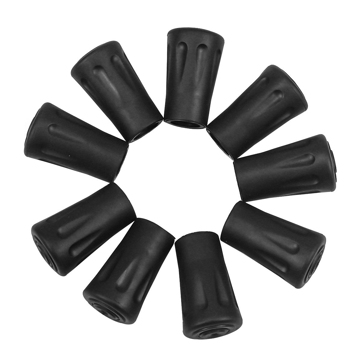 10pcs Rubber Walking Pole Tips Replacement Caps Trekking Pole Protectors