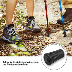 10pcs Rubber Walking Pole Tips Replacement Caps Trekking Pole Protectors