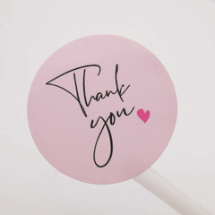 120pcs 1.5 Inch Round 'Thank You' Stickers for Business Labeling