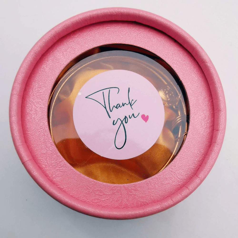 120pcs 1.5 Inch Round 'Thank You' Stickers for Business Labeling