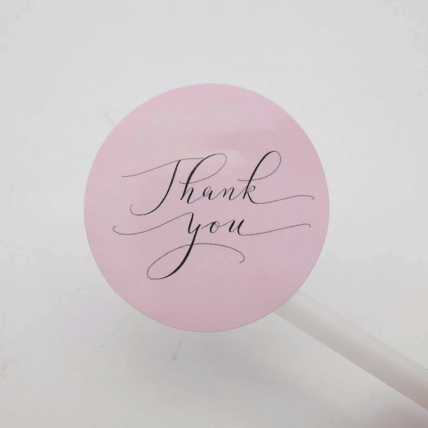 120pcs 1.5 Inch Round 'Thank You' Stickers for Business Labeling