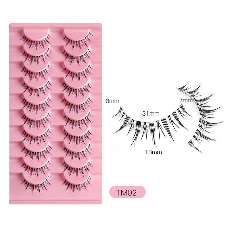 10 Pairs Devil Manga 3D False Eyelashes for Cosplay
