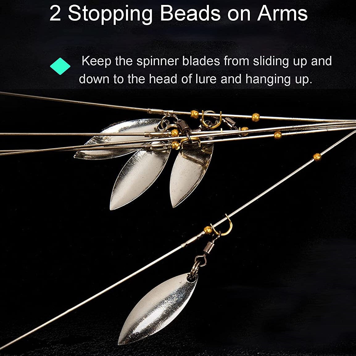Willow Spinner Umbrella Lure Rigs for Bass & Trout Fishing
