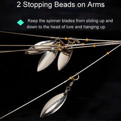 Willow Spinner Umbrella Lure Rigs for Bass & Trout Fishing
