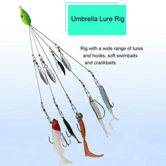 Willow Spinner Umbrella Lure Rigs for Bass & Trout Fishing