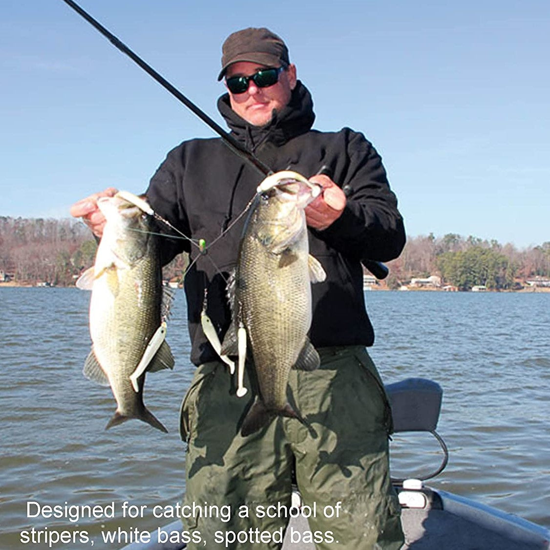 Willow Spinner Umbrella Lure Rigs for Bass & Trout Fishing