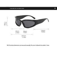 Hip Hop Street Shooting Sunglasses Mirror Sport Vintage Unisex Sun Glasses