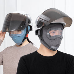 Unisex Windproof Warm Mask with HD Goggles for Cycling