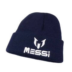 Messi Embroidered Knitted Beanie Adult Warm Hat