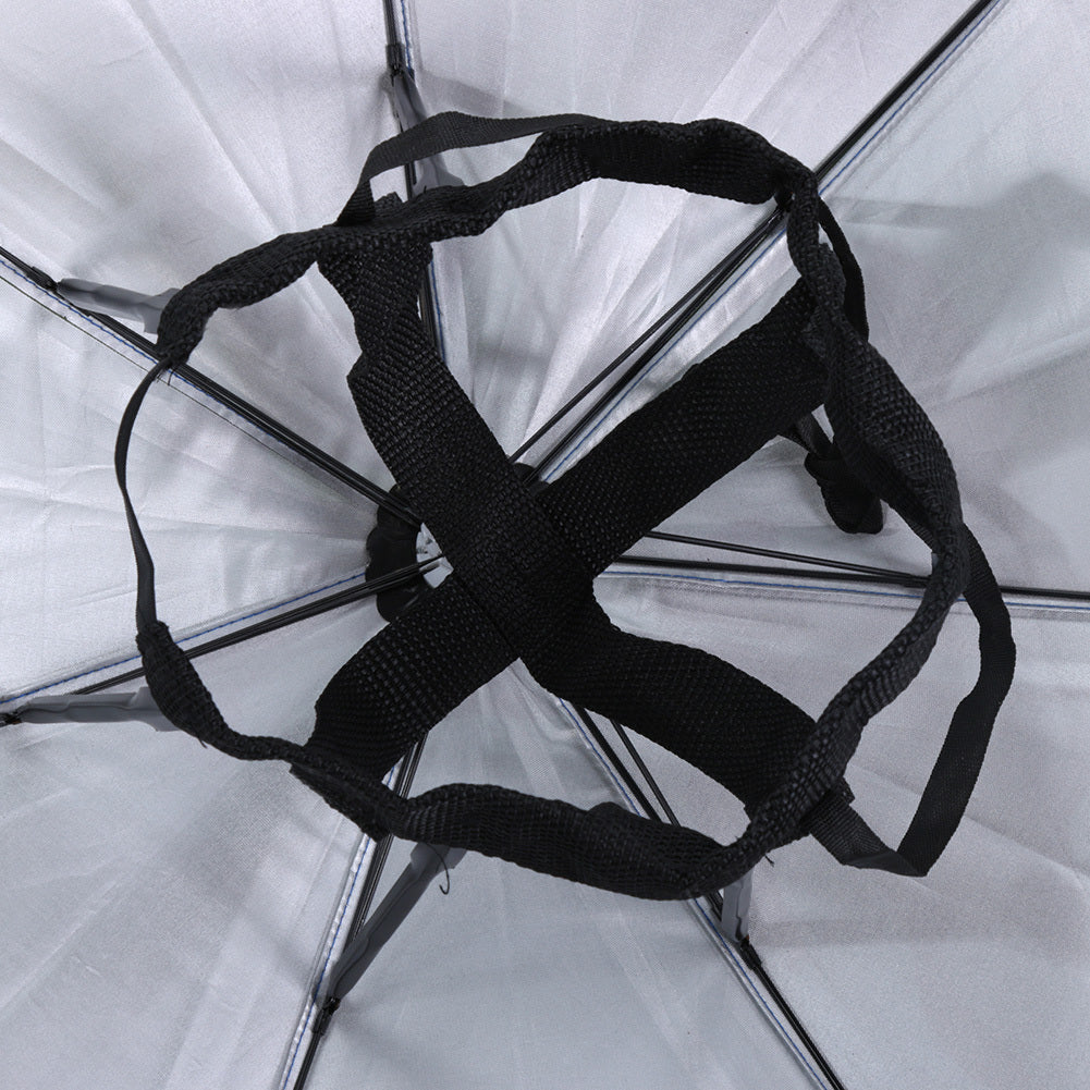 Waterproof Umbrella Hat with Headband for Sun Protection