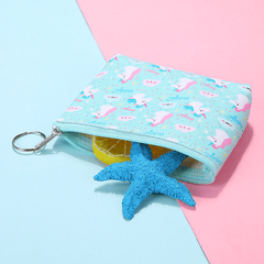 Girls Unicorn Print Coin Purse Wallet for Kids Birthday