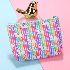 Girls Unicorn Print Coin Purse Wallet for Kids Birthday