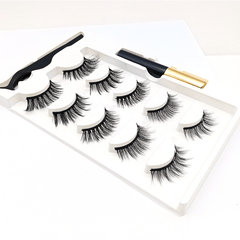 5 Pairs Magnetic Eyelashes Set Waterproof Eyeliner False Eyelash