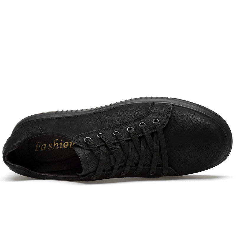 Custom Men's Leather Lace Up Skate Sneakers