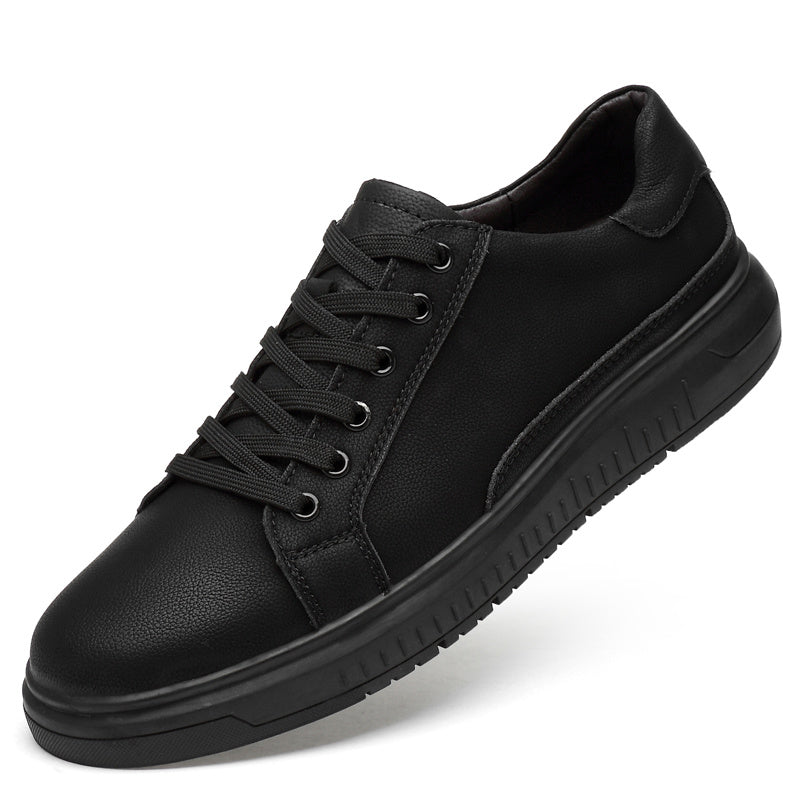 Custom Men's Leather Lace Up Skate Sneakers