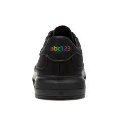 Custom Men's Leather Lace Up Skate Sneakers