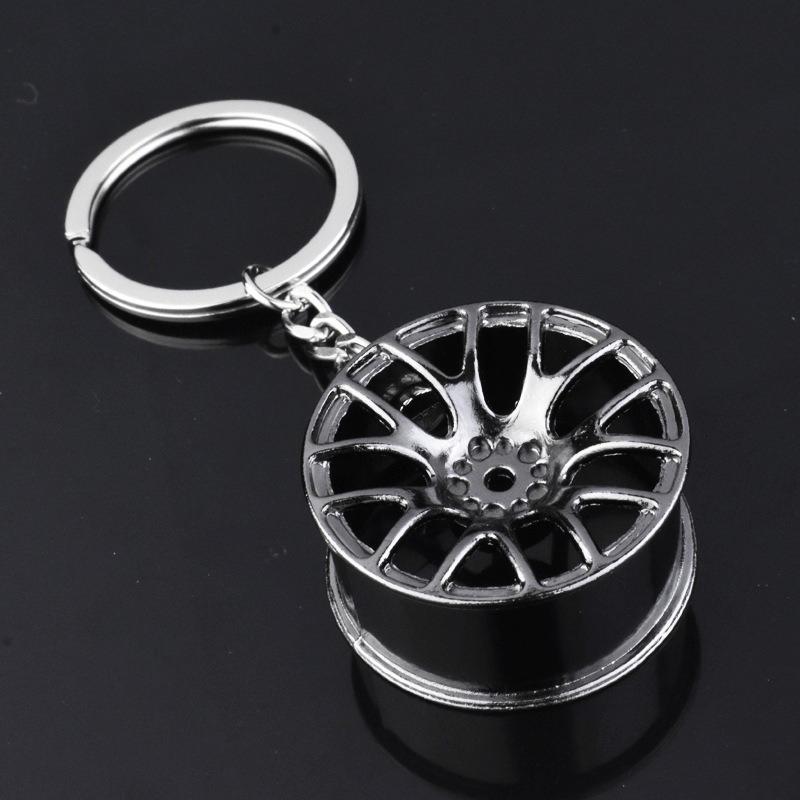 Stylish Car Wheel Hub Keychain
