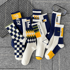 9 Pairs Men's Athletic Crew Socks for Soccer Basketball