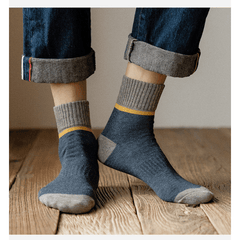 Men's Cotton Sports Socks Deodorant Anti Odor Athletic Outdoor Thick