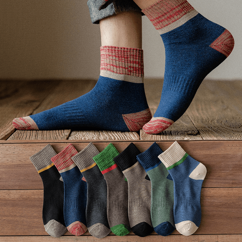 Men's Cotton Sports Socks Deodorant Anti Odor Athletic Outdoor Thick
