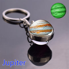 Glow Solar System Planet Keychain Keyring