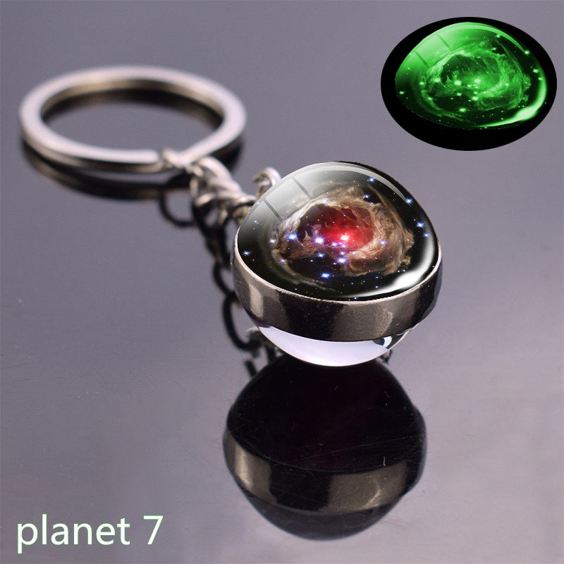 Glow Solar System Planet Keychain Keyring