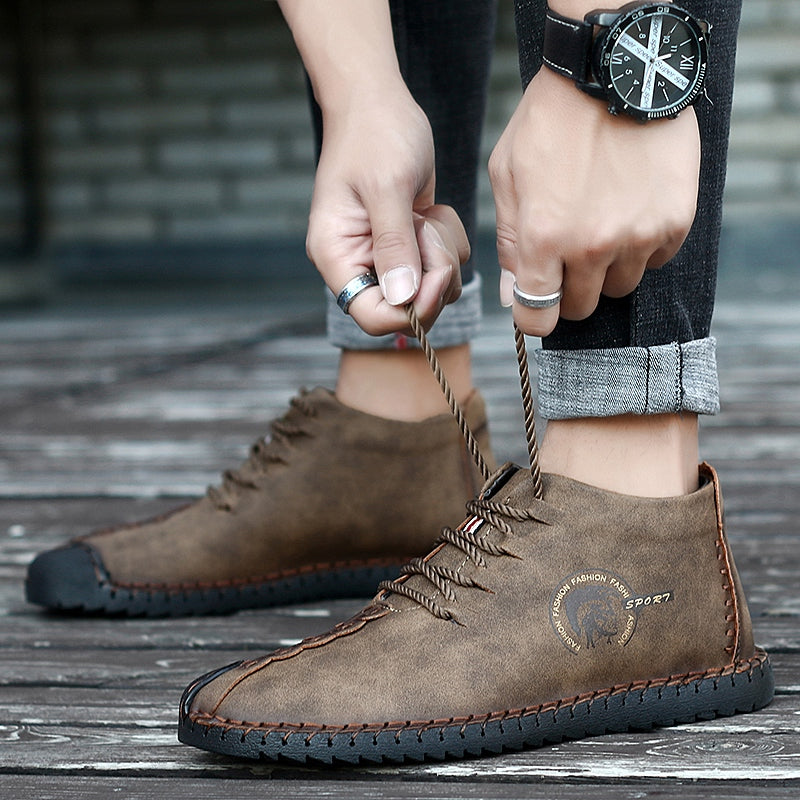 Men's Vintage Style Ankle Boots Outdoor Sneakers