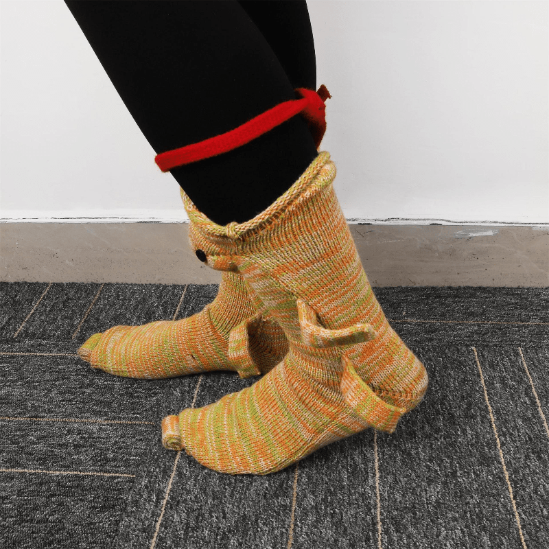 Kids Crocodile Socks Funny Winter Warm Socks For Boys And Girls