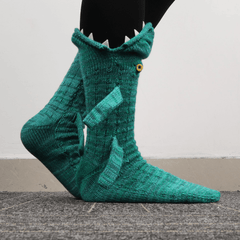 Kids Crocodile Socks Funny Winter Warm Socks For Boys And Girls