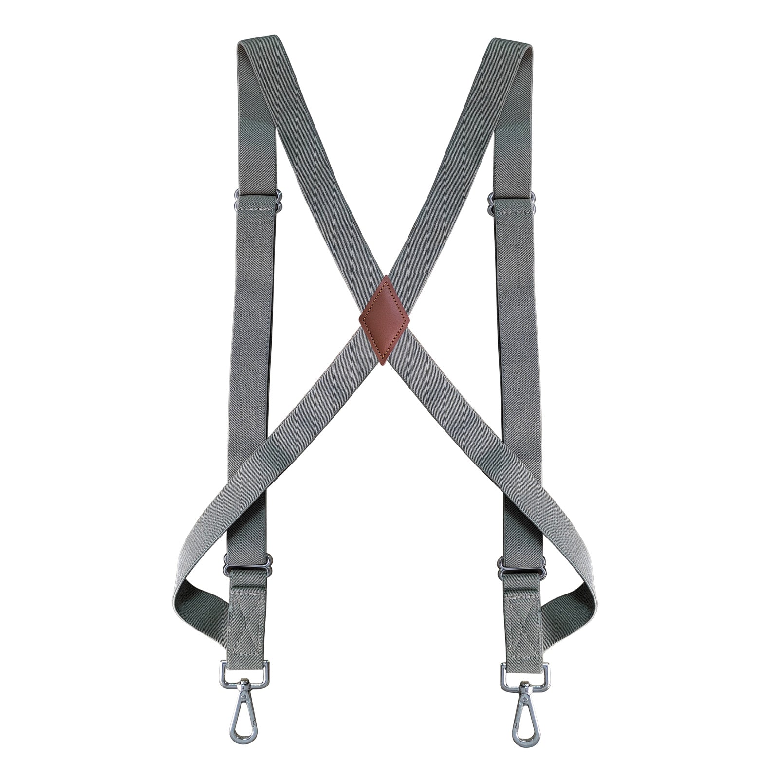 Men's Heavy Duty Trucker Suspenders - 0.98inch Wide X-back - 2 Snap Hooks