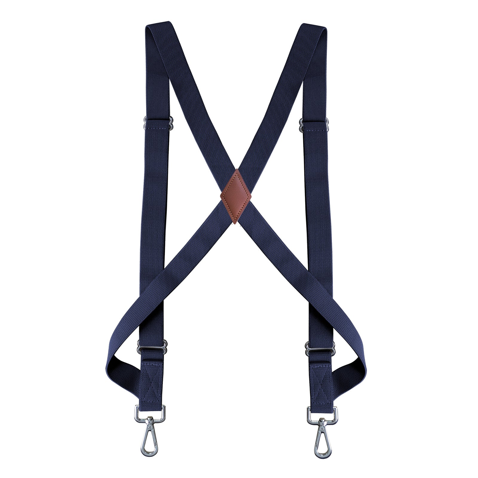 Men's Heavy Duty Trucker Suspenders - 0.98inch Wide X-back - 2 Snap Hooks