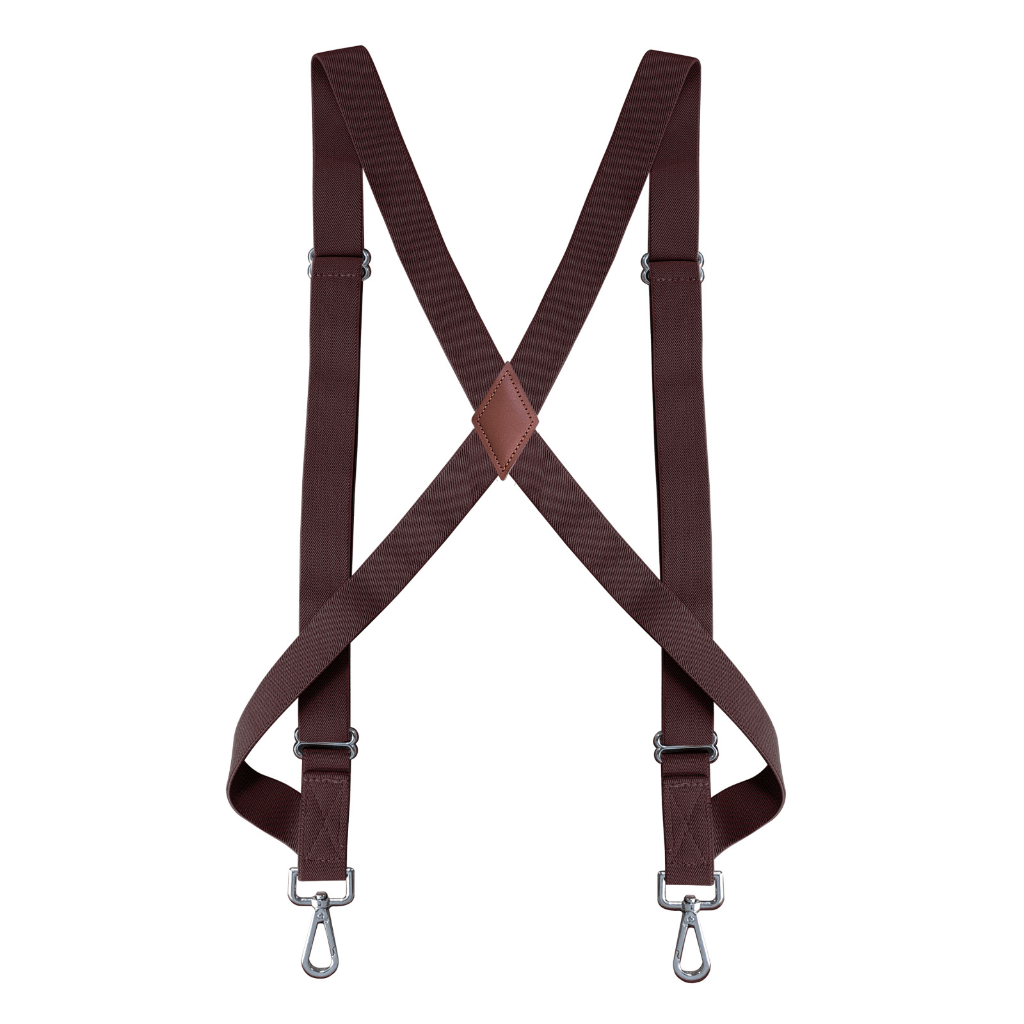 Men's Heavy Duty Trucker Suspenders - 0.98inch Wide X-back - 2 Snap Hooks