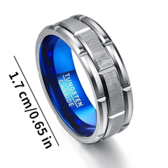 Silver Stainless Steel Hip Hop Punk Ring