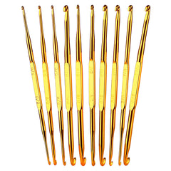 10pcs Crochet Hooks Set Double Sided Crochet Hooks Knitting Needles Aluminium