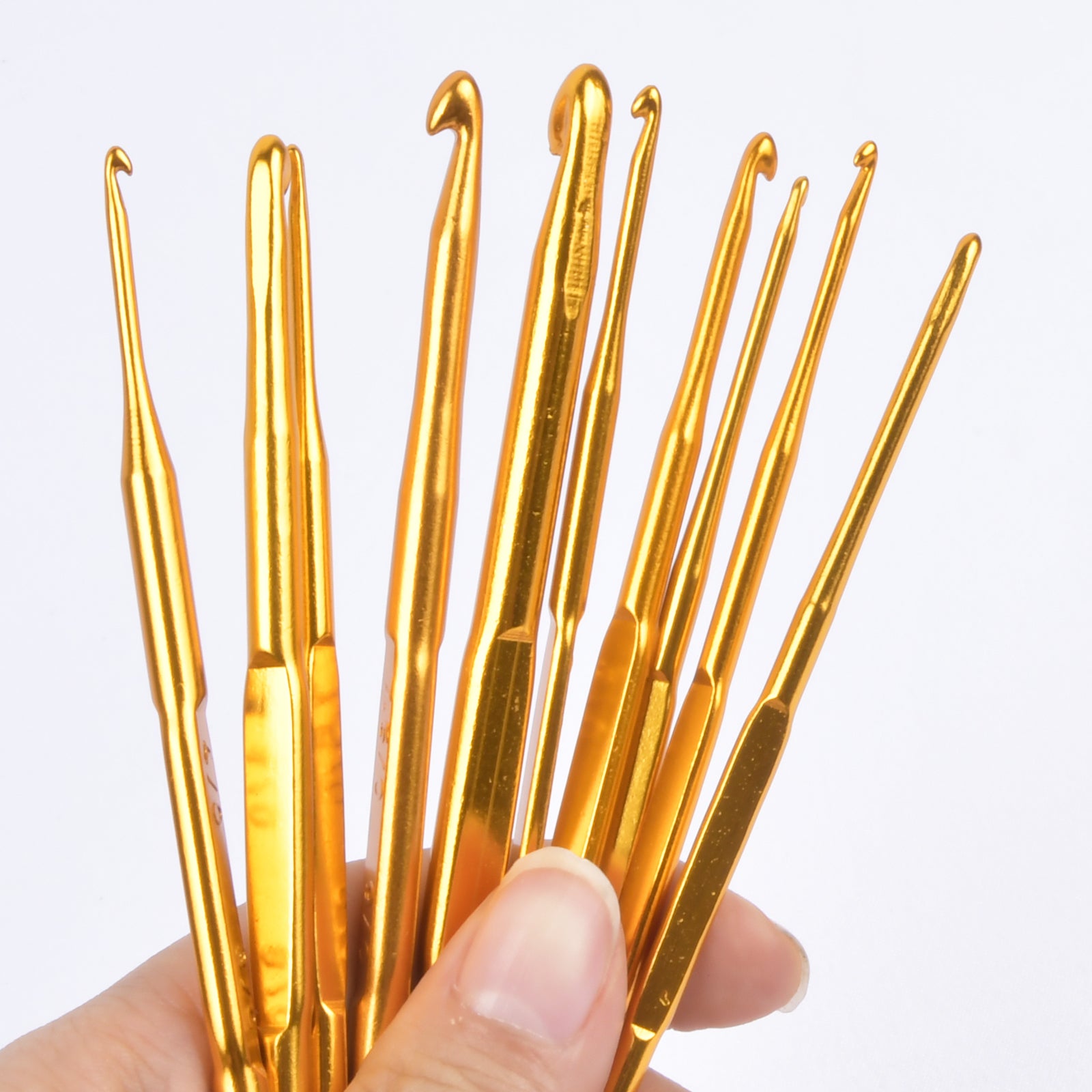 10pcs Crochet Hooks Set Double Sided Crochet Hooks Knitting Needles Aluminium