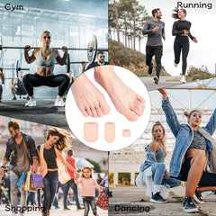 10pcs Silicone Toe Covers for Men & Women