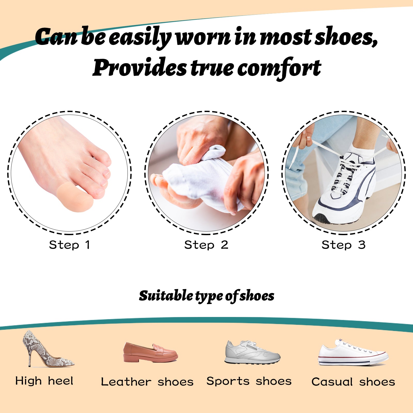 10pcs Silicone Toe Covers for Men & Women
